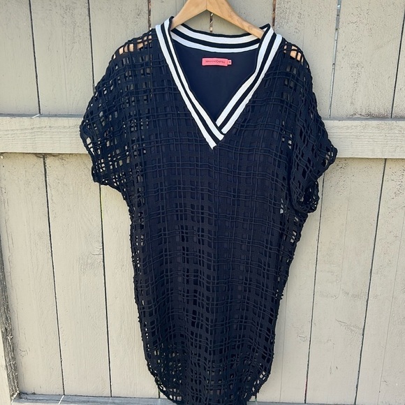 Manning Cartell Open Knit Dress Contemporary Luxury Sz 8 - Picture 1 of 5